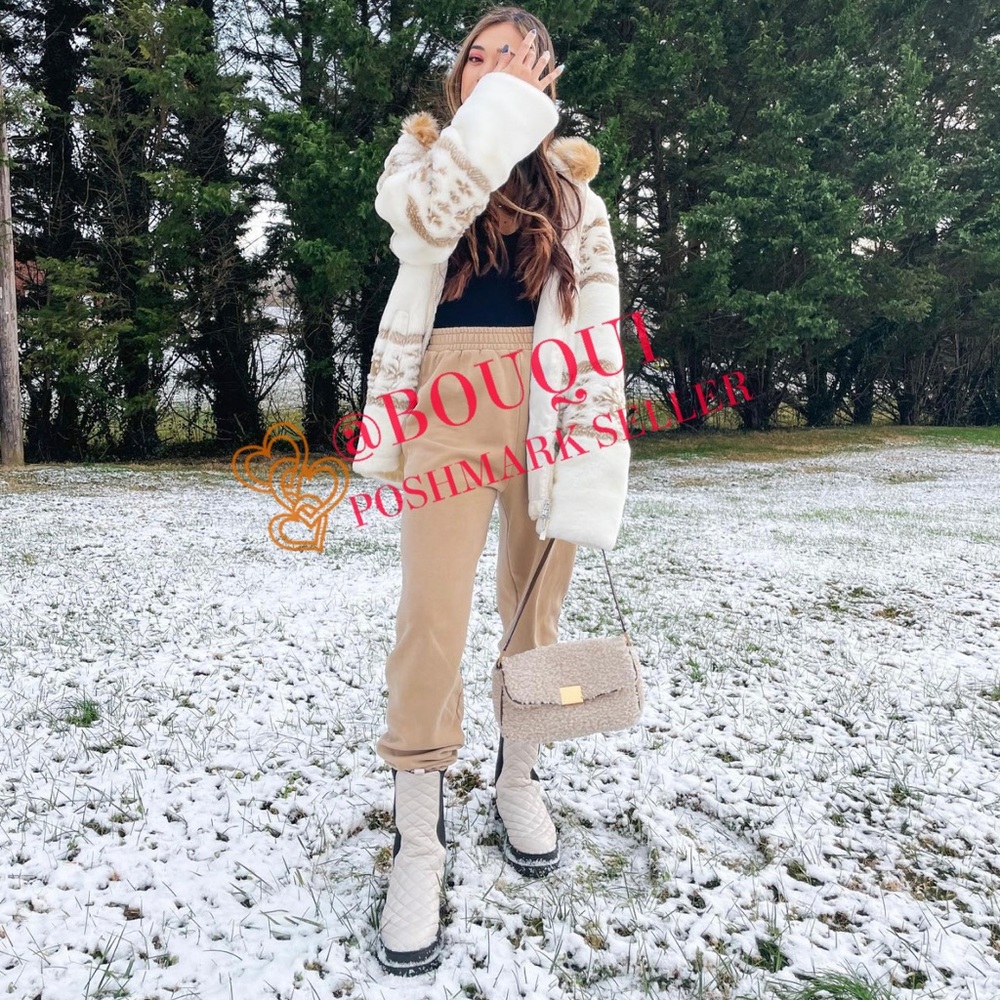 BLOGGERS FAV ZARA FLEECE SHOULDER BAG - Picture 11 of 14
